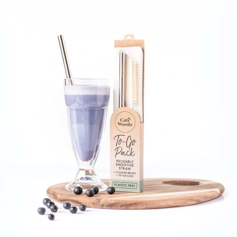 To Go Pack - Smoothie Straw, Brush + Bag